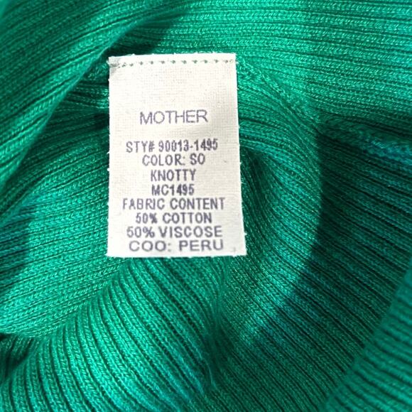 Mother So Knotty Green Multistripe Groove With Me Halter Midi Dress Sz S NEW Tag - Picture 7 of 12